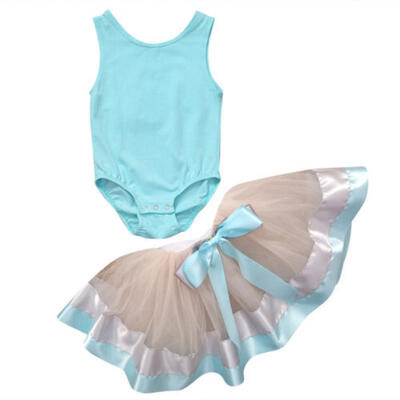 

Toddler Baby Kid Girl Tops RompersTutu Dress Pettiskirt Clothes Outfit