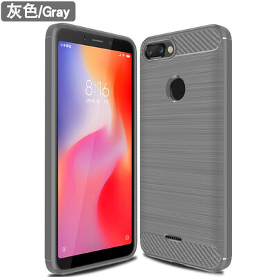 

Fivice XIAOMI Redmi MI 6 case Brushed carbon fiber silicone anti-fall soft shell phone case