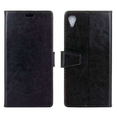 

MOONCASE Alcatel 1 Crystal Leather Case - Black