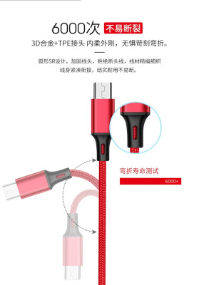 

1  Micro USB Charging&data transferring cable for Andriod Samsung Xiaomi Hua Wei 1M