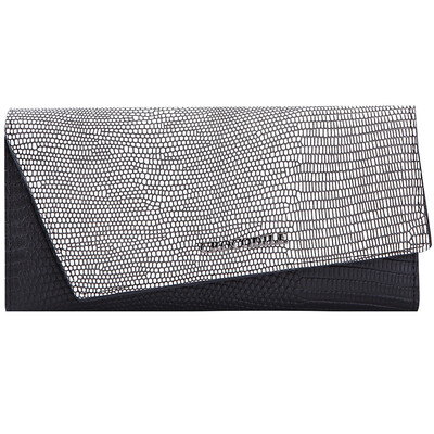 

Crocodile CROCODILE female wallet long three fold wallet wallet ticket holder card package 16677011-01 black