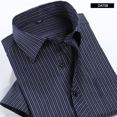 

Men's summer fashion short-sleeved striped shirt