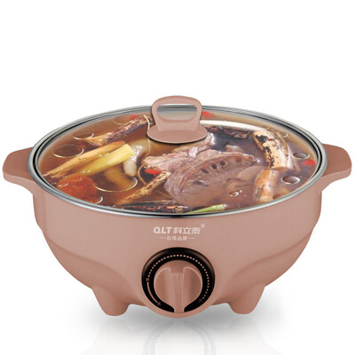 

QLT) Multi-function electric cooker cooker pot electric hot pot electric cup student dormitory electric cooker QLT-6035 (pink