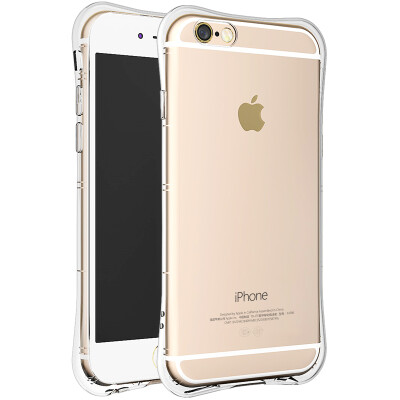 

BIAZE Apple Hand 6 / 6S Plus Phone Case iPhone6 ​​/ 6S Plus Case All-Inclusive Transparent Soft Shell Slim waist series JK128-transparent white