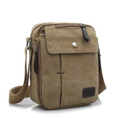 

Mens&womens leisure small inclined han edition canvas bag shoulder bag bag mens bags outdoor multi-function bag