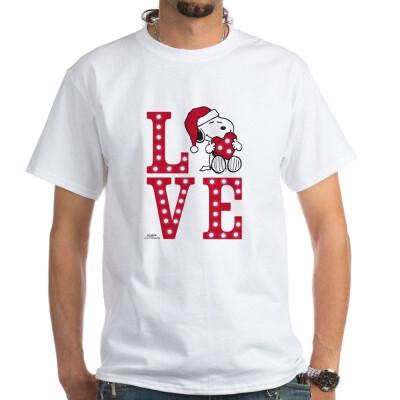 

CafePress Snoopy Love White T-Shirt - 100 Cotton T-Shirt White