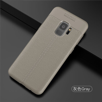 

Fivice Samsung Galaxy S9 case Luxury leather TPU silicone anti-fall soft shell phone case
