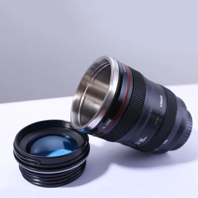 

Camera Lens Travel Thermos - Camera Lens Travel Thermos - Stainless Steel Insulated Cup with Easy Clean Lid