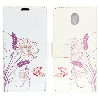 

MOONCASE Wiko Sunny 3 Mini Painted Leather Case - Pansy