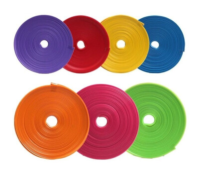 

8MRoll Red Car Motor Bike Wheel Hub Rim Edge Protector Ring Sticker Line Rubber Strip Backed Self Adhesive Flexible IPA Strips