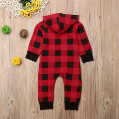 

Newborn Infant Baby Boy Girl Warm Romper Jumpsuit Hooded Bodysuit Clothes Outfit