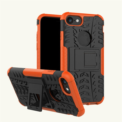 

Fivice iPhone 78 Case TPU anti-fall tire pattern back clip bracket phone case