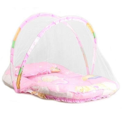 

Portable Foldable Baby Kids Infant Bed Dot Zipper Canopy Mosquito Net Tent Crib