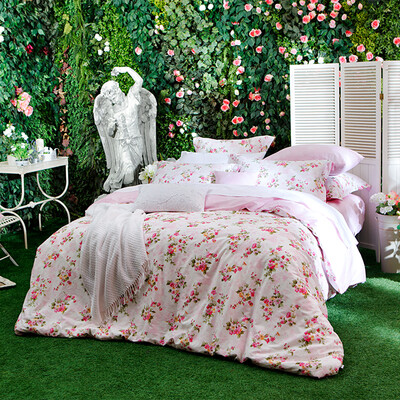

Dohia print cotton bed set/bed kit (duvet cover/bedsheet/pillowcase)