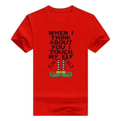 

Christmas Raglan Touch My Elf Holiday Sleeve Mens T-Shirt