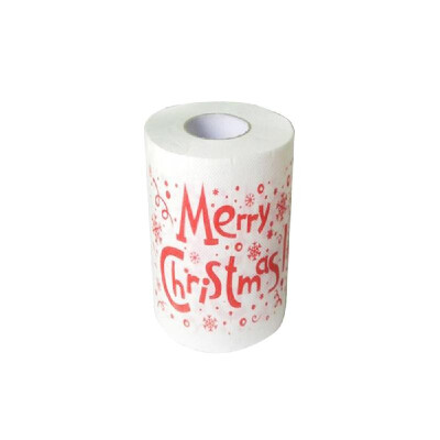 

Christmas Printing Paper Toilet Tissues Novelty Roll Paper for Christmas Decoration