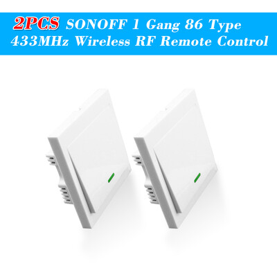 

5PCS eWeLink Push Button Wall Light Switch Remote Controller 3 Gang 86 Type ONOff Switch Panel 433MHz Wireless RF Remote Control