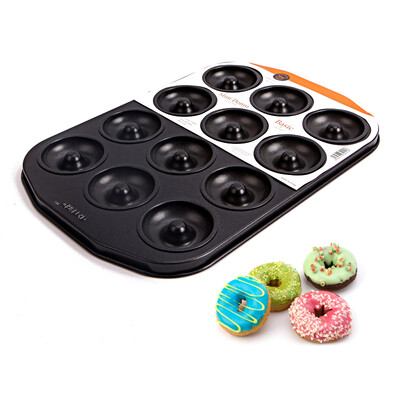 

Jingdong Supermarket Cooking Chef CHEF MADE Baking Mold 12 Even Cups Donuts Non-stick Biscuits Cookies Cookies Molds Small Oven Tools Black WK9034