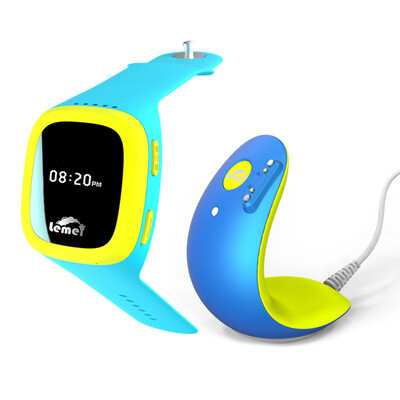 

Lemei LE610 Quad Positioning Two-way Call Child Student Smart Watch Phone Dustproof Waterproof Detectable Heart Rate Sky Blue