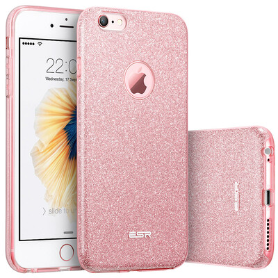 

ESR iPhone6 ​​ 6s Mobile Phone Cases Cases 47 in Apple 6 6s Mobile Phone Cases Flash Pink Shoulder Protection Soft Shell Makeup Series Rose Gold