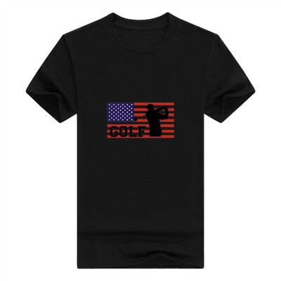 

American Pride Golf Golfer Crewneck Mans t-Shirt