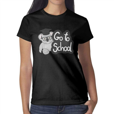 

Koala Back to School Koala Shirts for Women Custom Attractive Women Cotton t Shirts