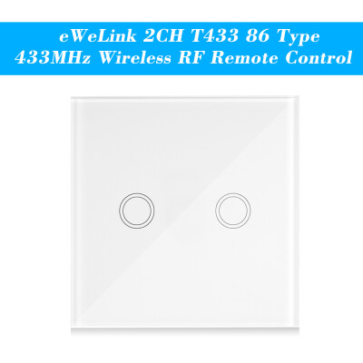 

5PCS SONOFF T433 86 Type Luxury Wall Touch Panel Sticky 433MHz Wireless RF Remote Control Transmitter Automation Modules 1 Gang Su