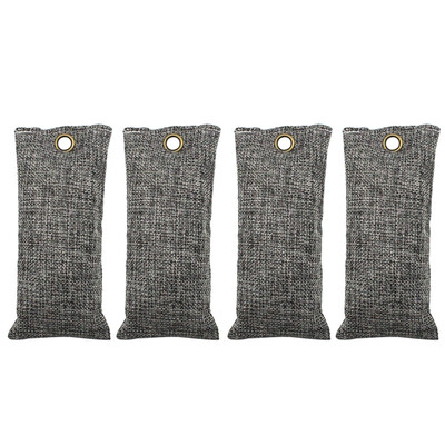 

4 Pack Air Purifying Bag Charcoal Bag Odor Eliminator Fragrance Free Odor Absorber Captures&Eliminates Odors 75g