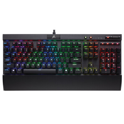 

USCorsair Gaming Series K70 LUX RGB механическая игровая клавиатура с подсветкой серебристая ось