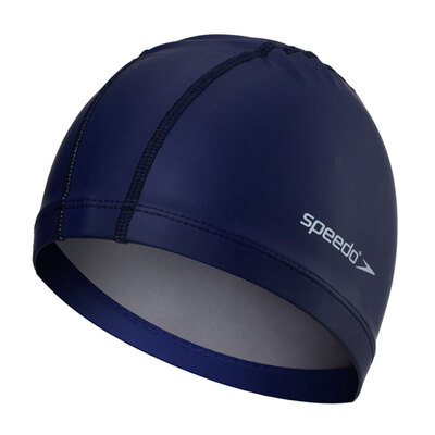 

SPEEDO мужские и женские плавательные колпачки PU покрытие длинные волосы водонепроницаемые плавательные колпачки защита уха удобные без головы морские синие 11400792 / 8-720640002