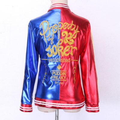 

Harley Quinn Comics Coat Cosplay Costume Halloween Jacket Women Sport Jacket Top
