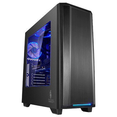 

First horse SAMA Mr Houdao G1 high tower game computer mainframe double 360 ​​cold row high tower 8 slot double U3 ATX-II structure standard 1 silent fan