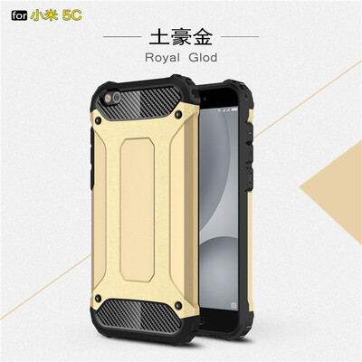 

Fivice Xiaomi MI 5C case Luxury Silicone Diamond Armor PC Hard Shell Phone Case