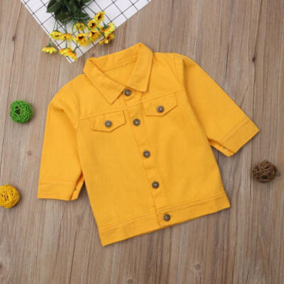 

AU Stock Baby Girl Kids Outerwear Coat Denim Jacket Jeans Tops Outfits Clothing