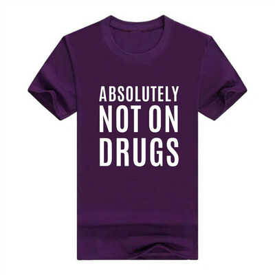 

Absolutely Not On Drugs Funny Rave Dubstep Festival Mens T-Shirt