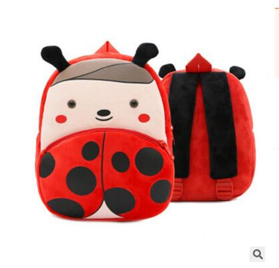 

TortoiseLadybug Zoo Animal Cute Backpack School Push Toy Bag