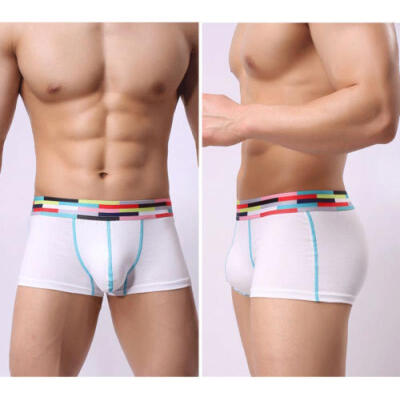 

2018 Men Cotton Breathable Underwear Boxer Briefs Shorts Bulge Pouch Underpants