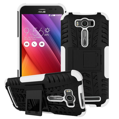 

Fivice Zenfone 2 Laser ZE500KL 50 inch Case TPU anti-fall tire pattern back clip bracket phone case