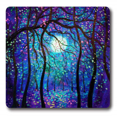 

Non-Slip Rectangle Night Forest Scenery Mouse Pad for Home Office Gaming Desk