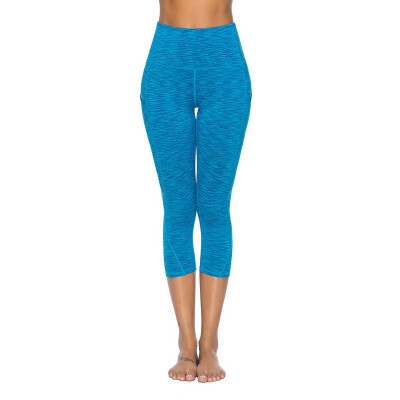 

Womens Yoga Pants High Waist Running Fitness Cropped Pants