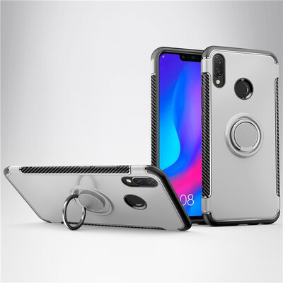

Fivice Huawei nova 3i case PC metal ring shell magnetic car bracket TPU phone case