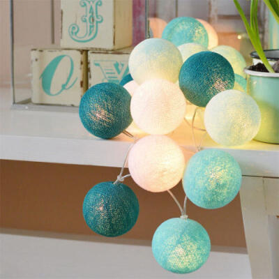 

3m Cotton Ball String IndoorOutdoor Garden Curtain Christmas Party Wedding