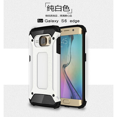 

Fivice Samsung Galaxy S6 edge case Luxury Silicone Diamond Armor PC Hard Shell Phone Case