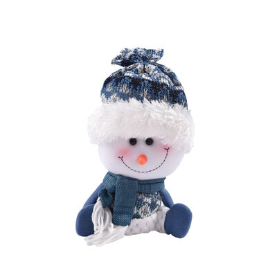 

New&new fine arts Christmas decorations Christmas gifts creative cloth doll ornaments small gifts cartoon plush doll toy scene layout props snowman A