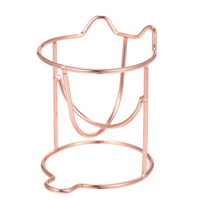 

Mini Cute Makeup Beauty Powder Puff Egg Sponge Holder Display Stand Bracket Metal Storage Organizer Drying Rack