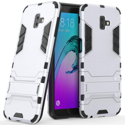 

Case for Samsung Galaxy J6 Plus J6 Prime 6 inch 2 in 1 Shockproof with Kickstand Feature Hybrid Dual Layer Protective Cover