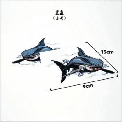 

Useful Cool Blcak 3D Shark Car Stickers Car Styling Vinyl Decal Sticker au