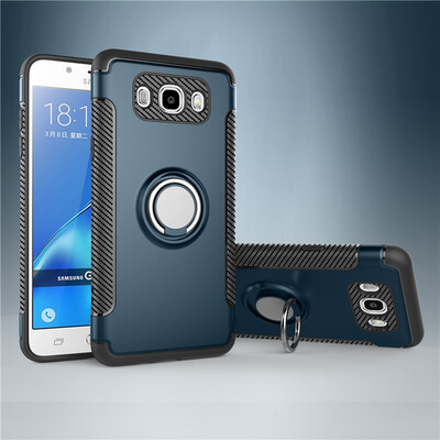 

Fivice Samsung Galaxy J7 2016 case PC metal ring shell magnetic car bracket TPU phone case