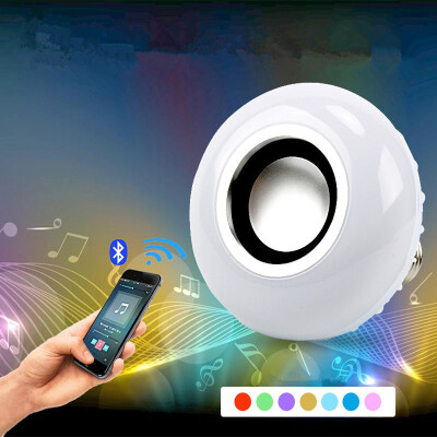 

GodRays G091312-L01 E27 12W Smart Bluetooth Music Bulb White&RGB Light Speaker with 24 Keys Remote Controller