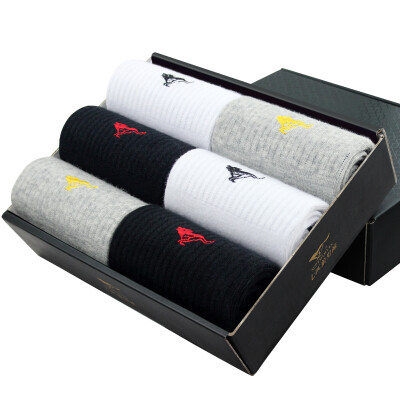 

Jingdong Supermarket] seven wolves socks men socks comfortable sports cotton socks mixed color are double six 90974